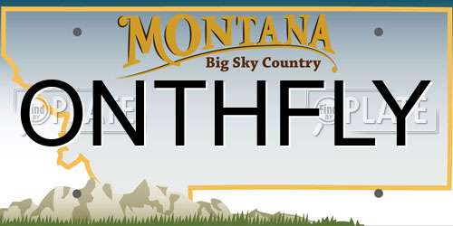 ONTHFLY Montana License Plate