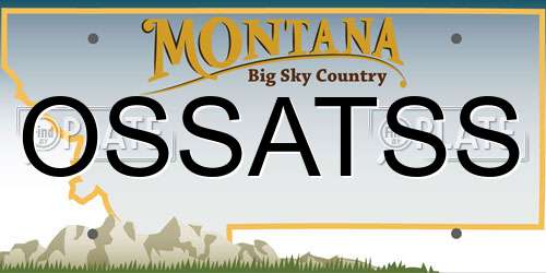 OSSATSS Montana License Plate