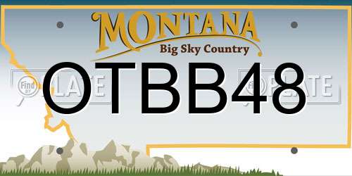 OTBB48 Montana License Plate