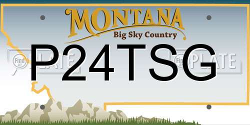 P24TSG Montana License Plate
