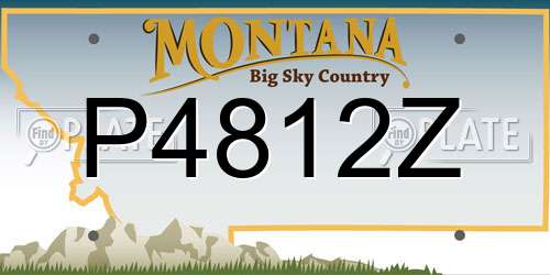 P4812Z Montana License Plate