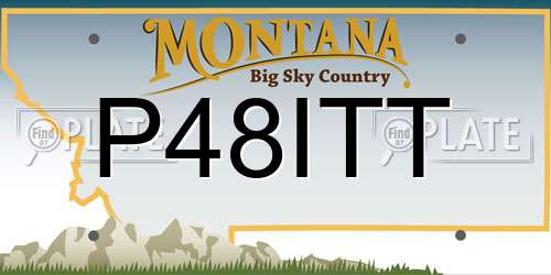 P48ITT Montana License Plate
