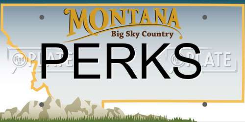 PERKS Montana License Plate