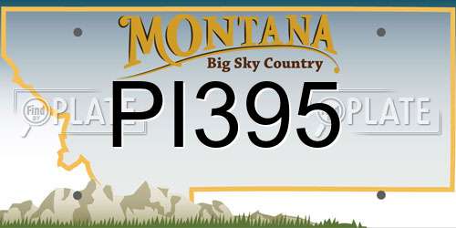 PI395 Montana License Plate