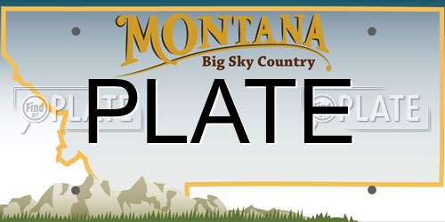 PLATE Montana License Plate