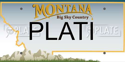 PLATI Montana License Plate