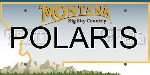 POLARIS Montana License Plate