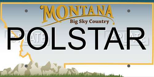 POLSTAR Montana License Plate