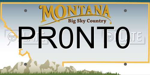 PR0NT0 Montana License Plate
