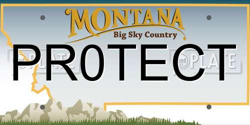 PR0TECT Montana License Plate