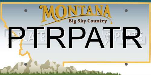PTRPATR Montana License Plate