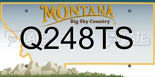 Q248TS Montana License Plate