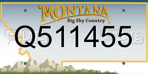Q511455 Montana License Plate