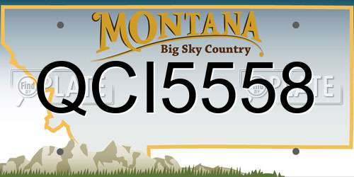 QCI5558 Montana License Plate