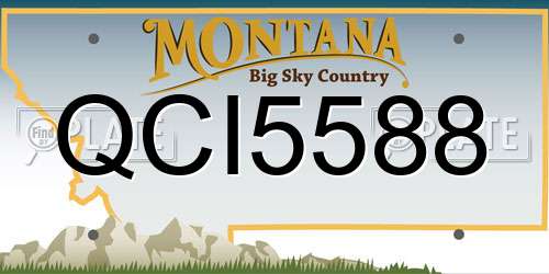 QCI5588 Montana License Plate