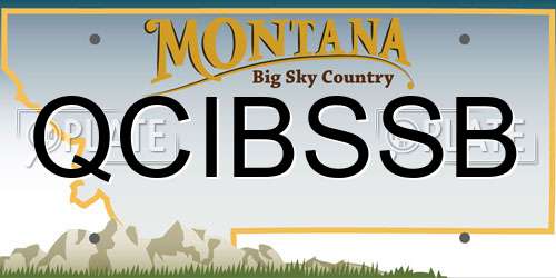 QCIBSSB Montana License Plate