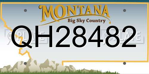 QH28482 Montana License Plate