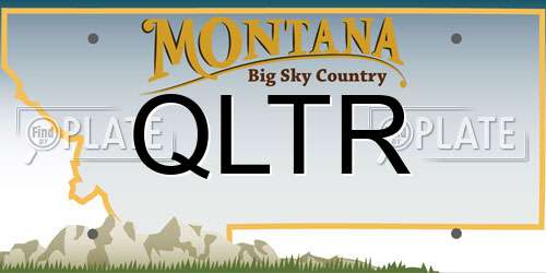 QLTR Montana License Plate