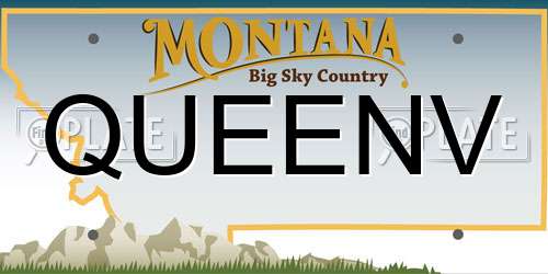 QUEENV Montana License Plate