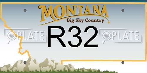 R32 Montana License Plate