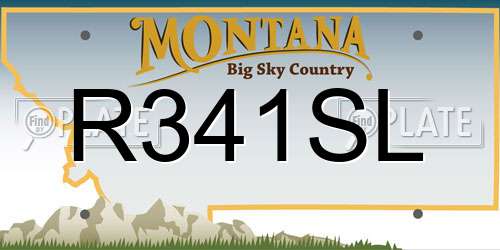 R341SL Montana License Plate
