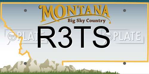 R3TS Montana License Plate
