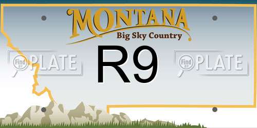 R9 Montana License Plate