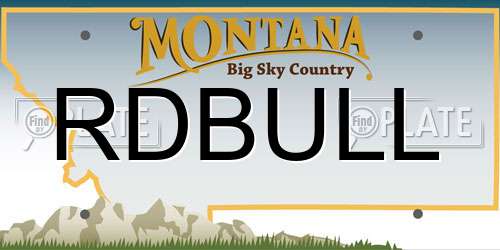 RDBULL Montana License Plate