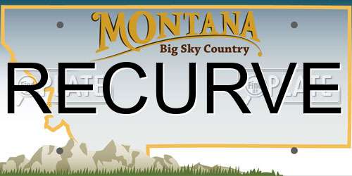 RECURVE Montana License Plate