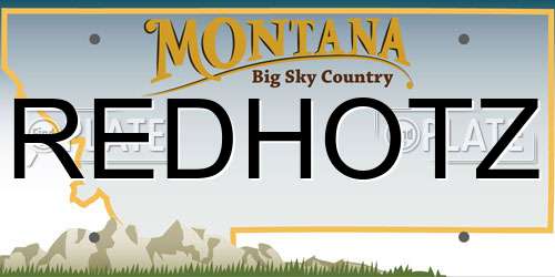 REDHOTZ Montana License Plate