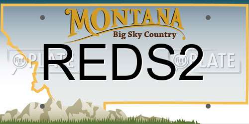 REDS2 Montana License Plate