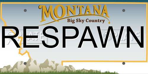 RESPAWN Montana License Plate