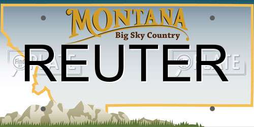 REUTER Montana License Plate