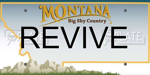 REVIVE Montana License Plate