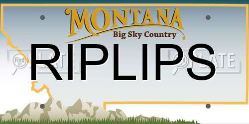 RIPLIPS Montana License Plate