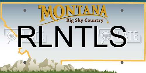 RLNTLS Montana License Plate