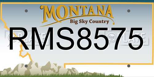 RMS8575 Montana License Plate