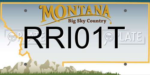 RRI01T Montana License Plate