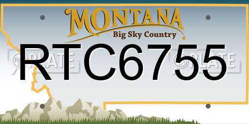 RTC6755 Montana License Plate