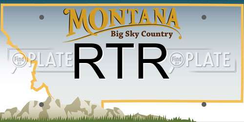RTR Montana License Plate