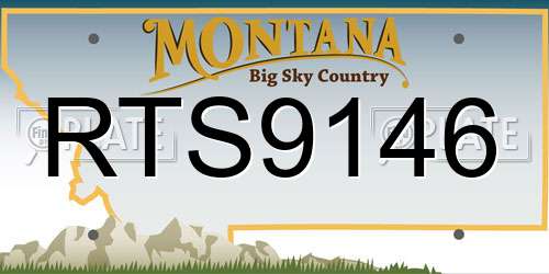 RTS9146 Montana License Plate