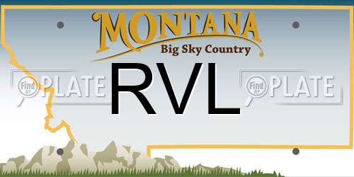 RVL Montana License Plate