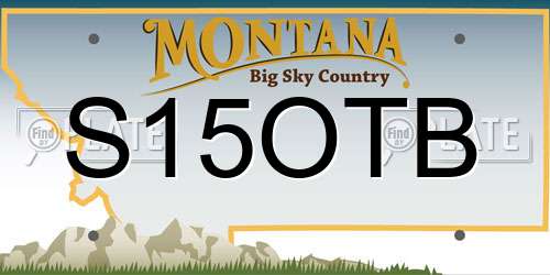 S15OTB Montana License Plate