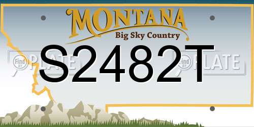 S2482T Montana License Plate