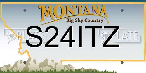 S24ITZ Montana License Plate