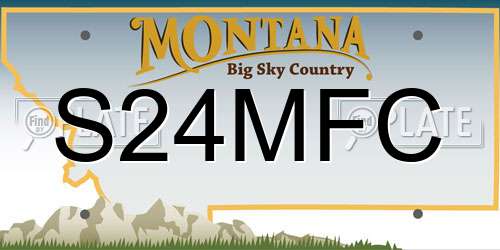 S24MFC Montana License Plate