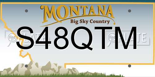 S48QTM Montana License Plate