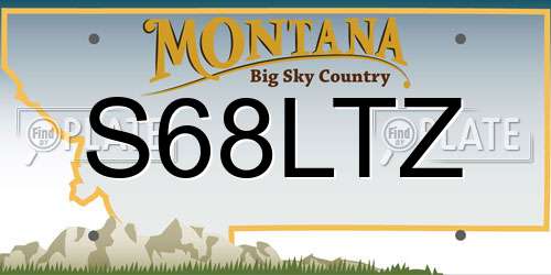 S68LTZ Montana License Plate