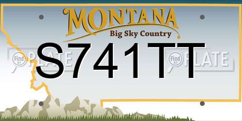 S741TT Montana License Plate