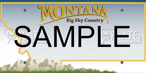 SAMPLE Montana License Plate